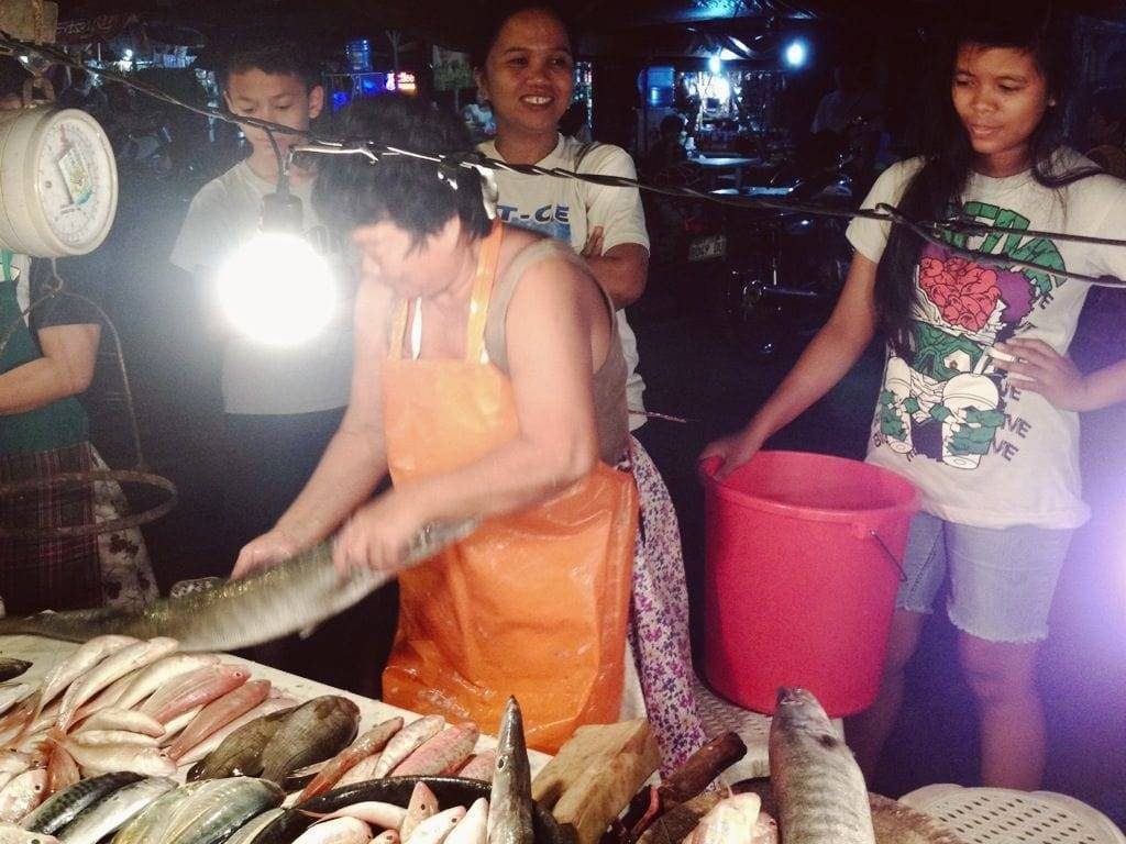 Women at a market in Cebu.