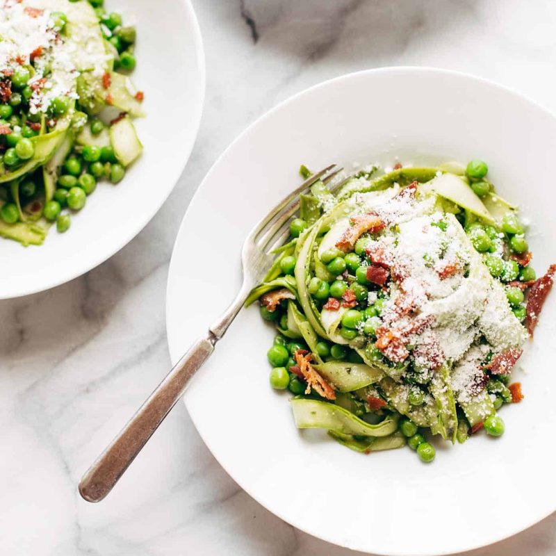 A picture of Pesto Asparagus Noodles